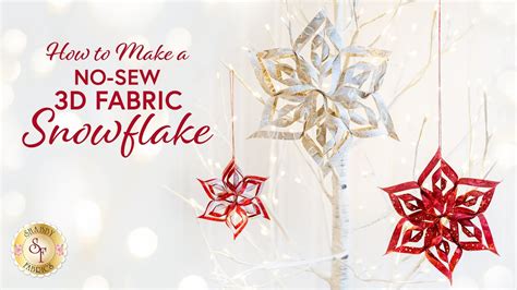 shabby fabrics 3d snowflake